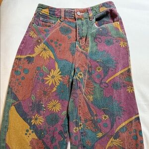 Floral Patterned Women's Jeans